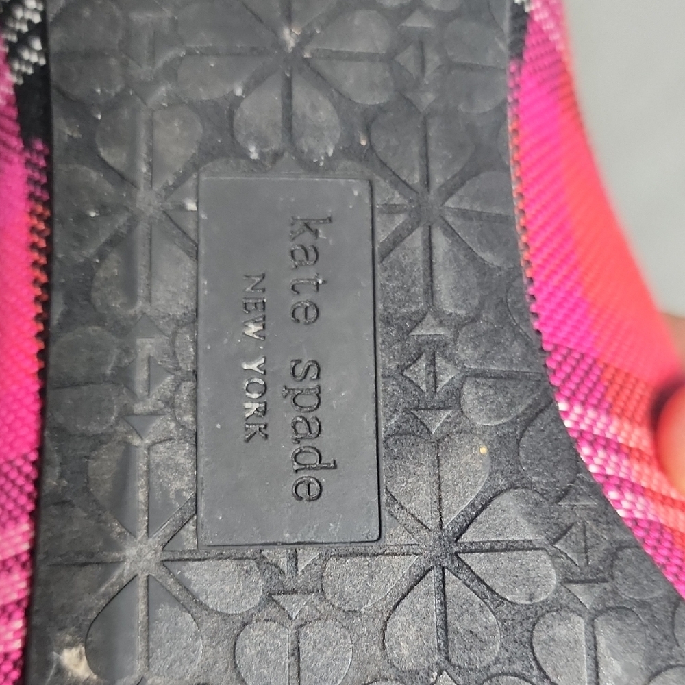 Kate Spade Pink Plaid Women's Slippers - Picture 4 of 7
